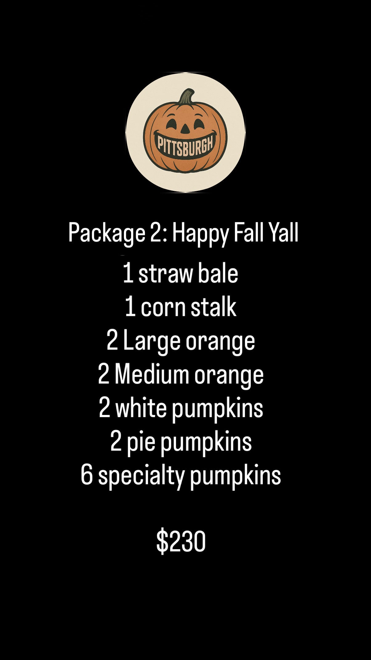 Package 2: Happy Fall Y’all